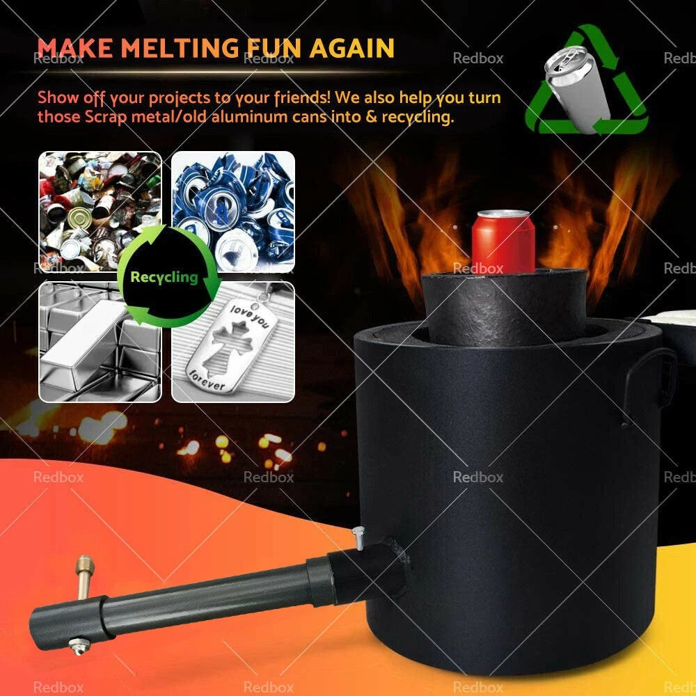 6KG Propane Metal Melting Furnace for Copper, Silver, Aluminium