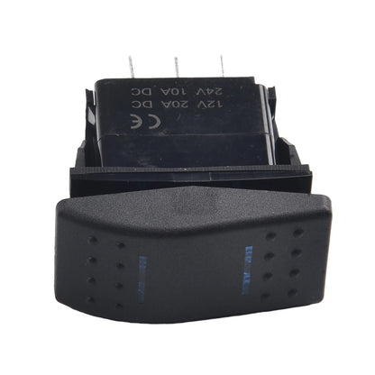 Rocker Switch / 12V/20A 24V/10A / 4952.524mm Blue LED Light for DPDT