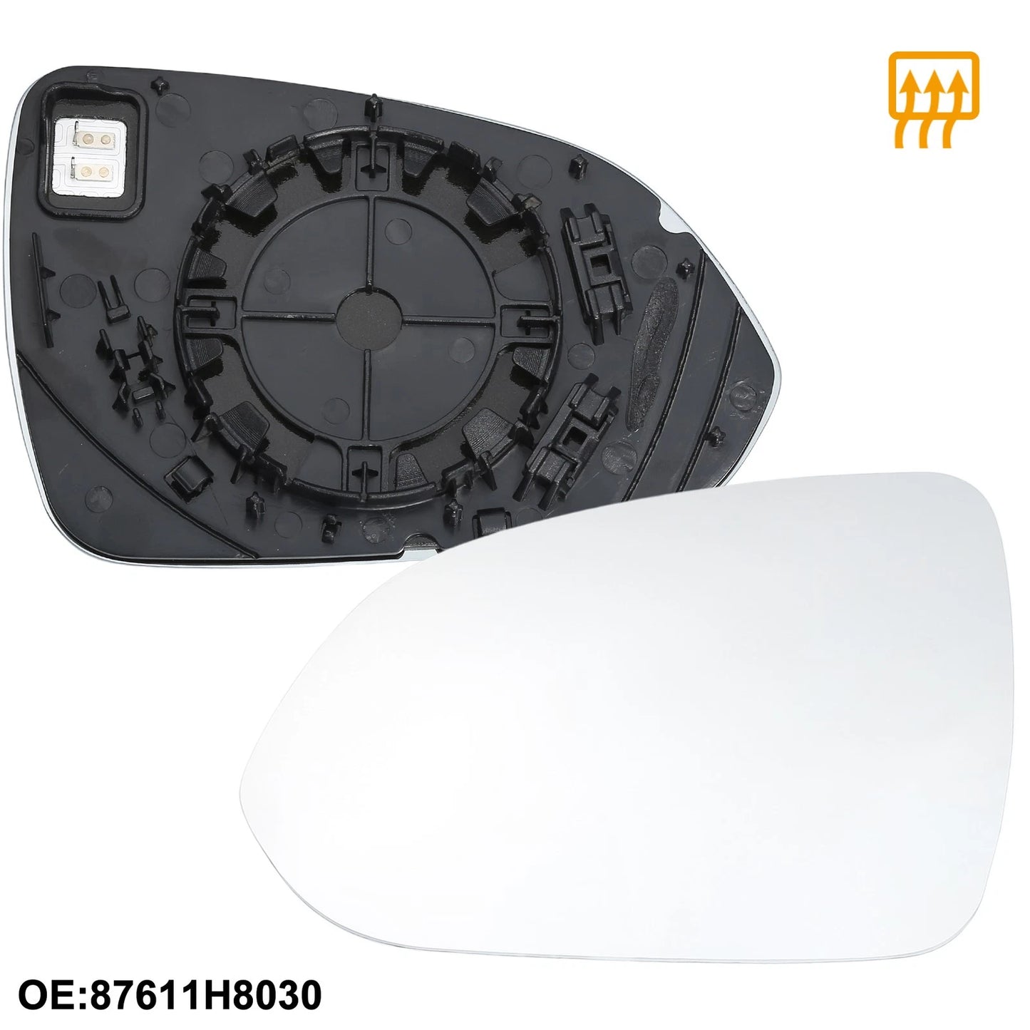 Left Side Heated Mirror Glass for Kia Rio (2018-2022)
