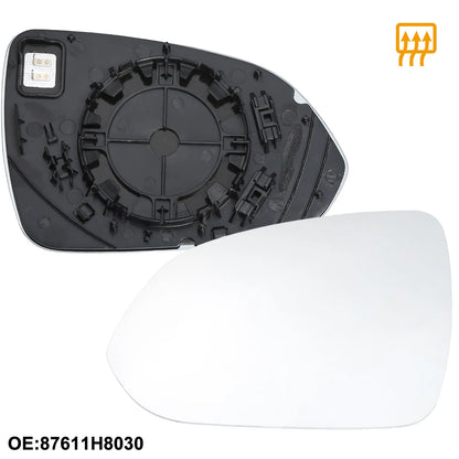 Left Side Heated Mirror Glass for Kia Rio (2018-2022)