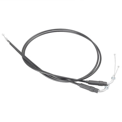 Black Steel Throttle Cables for Harley Sportster XL1200 XL883 (2004-2023)