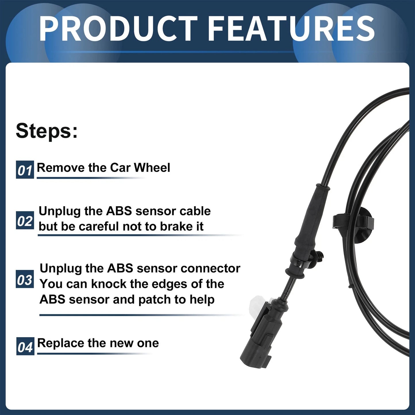 ABS Wheel Speed Sensor for Ford Ranger (2011-2019)