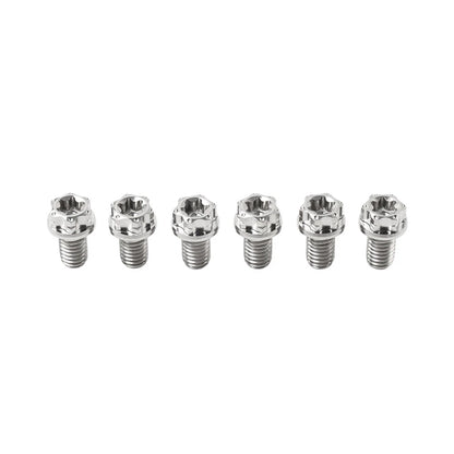 6 x M8x10mm Titanium Torx Head Flange Screws for Motorcycle Bike