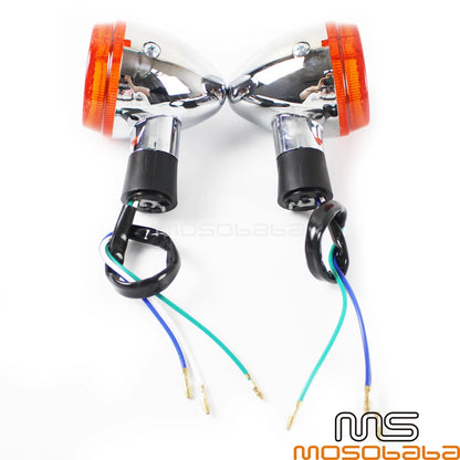 Front Turn Signal Lights for Honda Shadow Spirit Aero VT750 VT400 (04-07)