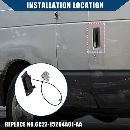 Door Latch Assembly with Handle for Ford E150 (2004-2014)
