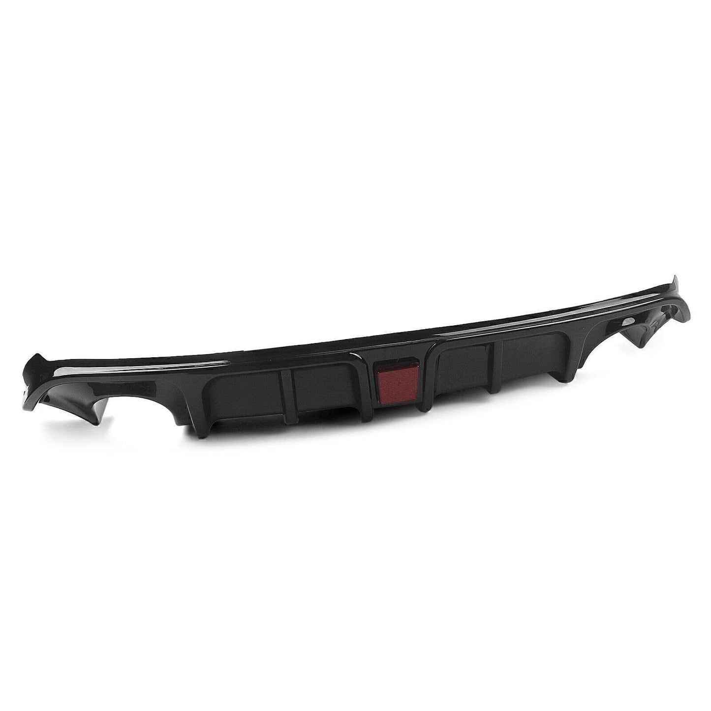 Rear Bumper Diffuser Lip for Infiniti Q60 (2017-2022) Gloss Black W/Light