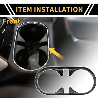 Cup Holder Cover for Chevy Colorado (23-24) Carbon Fiber Pattern