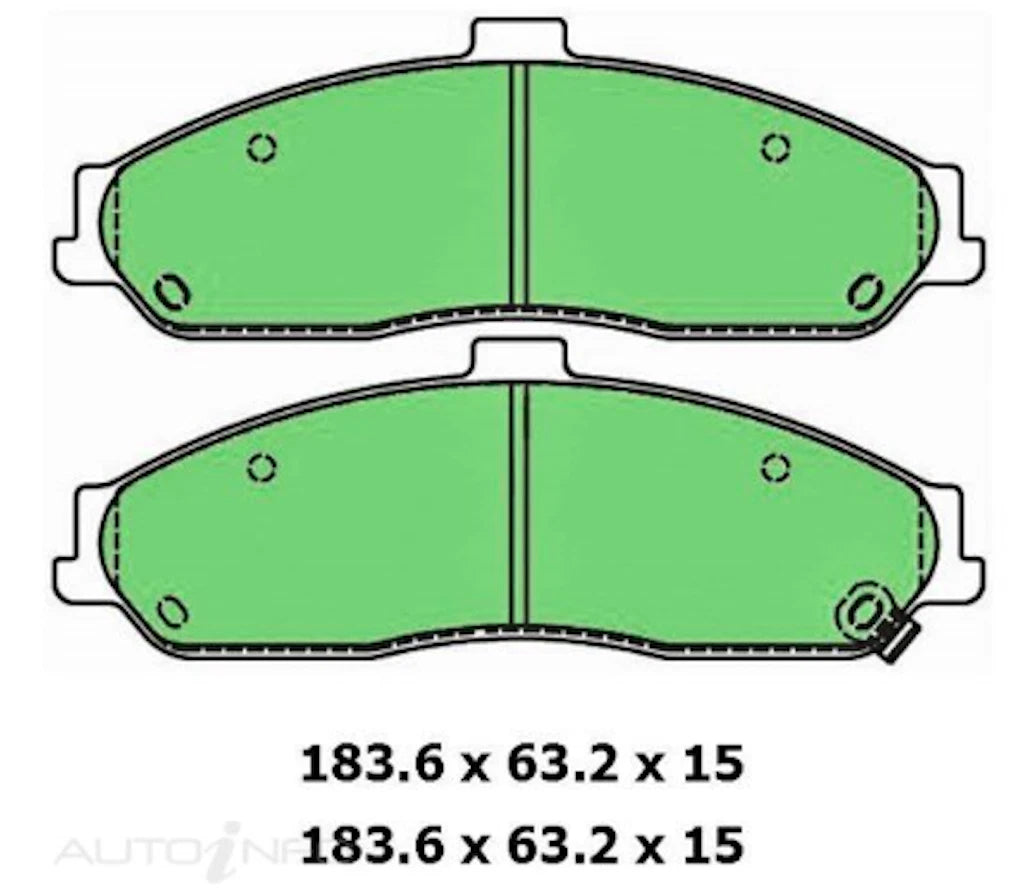 Front Brake Pads for Commodore Clubsport HSV VT VX VY VZ & Monaro (1997–2006)