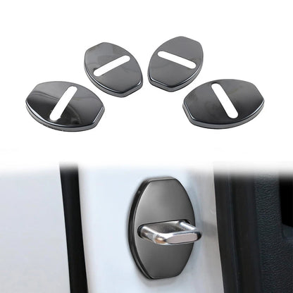 Black Door Lock Protective Cover for Audi A3 A4 TT S3 VW Golf Passat Tiguan
