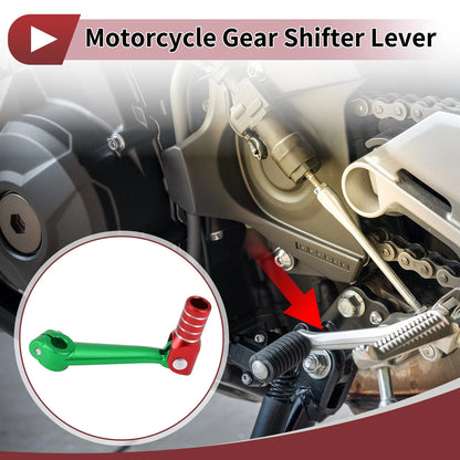 Folding Motorcycle Gear Shifter Lever for Bosuer M5 Green Red Silver Tone