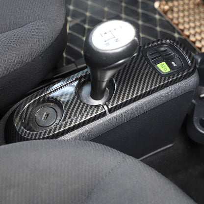 Carbon Fiber Gear Shift Panel Cover Trim for Smart Fortwo (2009-2015)