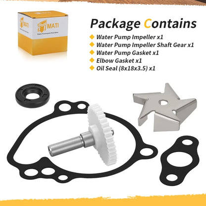 Water Pump Impeller Gear Rebuild Kit Gasket Oil Seal for Kawasaki KX65