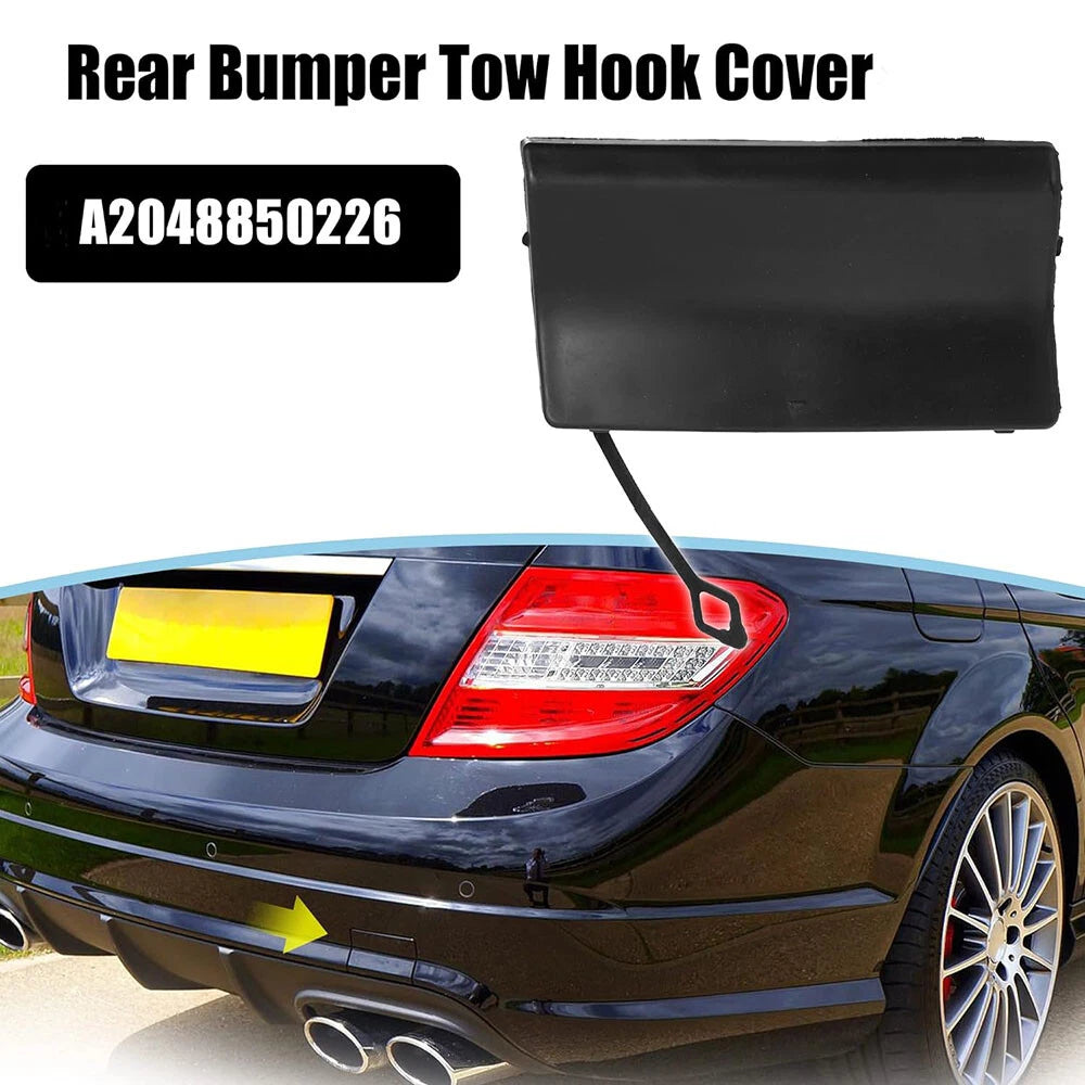 Rear Bumper Tow Hook Eye Cap Cover for Benz C280 C300 (2008-2015)