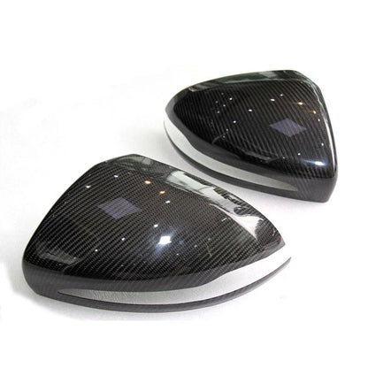 Real Carbon Fiber Wing Mirror Cover fit for Benz C Class C200 C250 C300 W205