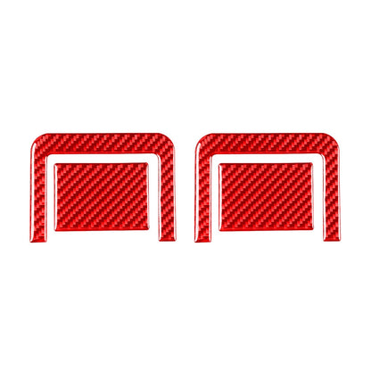 4Pcs Carbon Fiber Rear Seat Adjustment Panel Cover for Toyota Tundra (14-21)