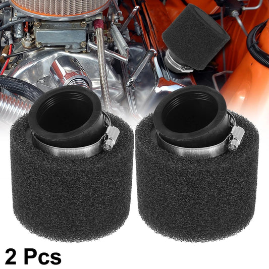 2pcs 45mm Bent Air Filter Cleaner for 150cc Engine