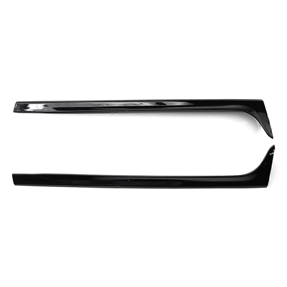 Black Rear Window Side Spoiler Canard Splitter Trim for VW Polo (11-17)
