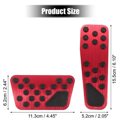 Pedal Cover Kit Anti-Slip for Dodge/Chrysler Red