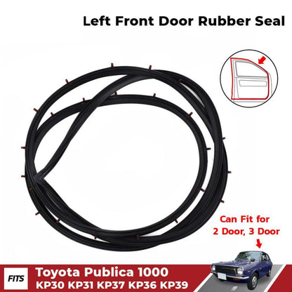 Door Rubber Seal Front Left Fits Toyota Publica KP30 KP50 2D 3D 1969-78 D09