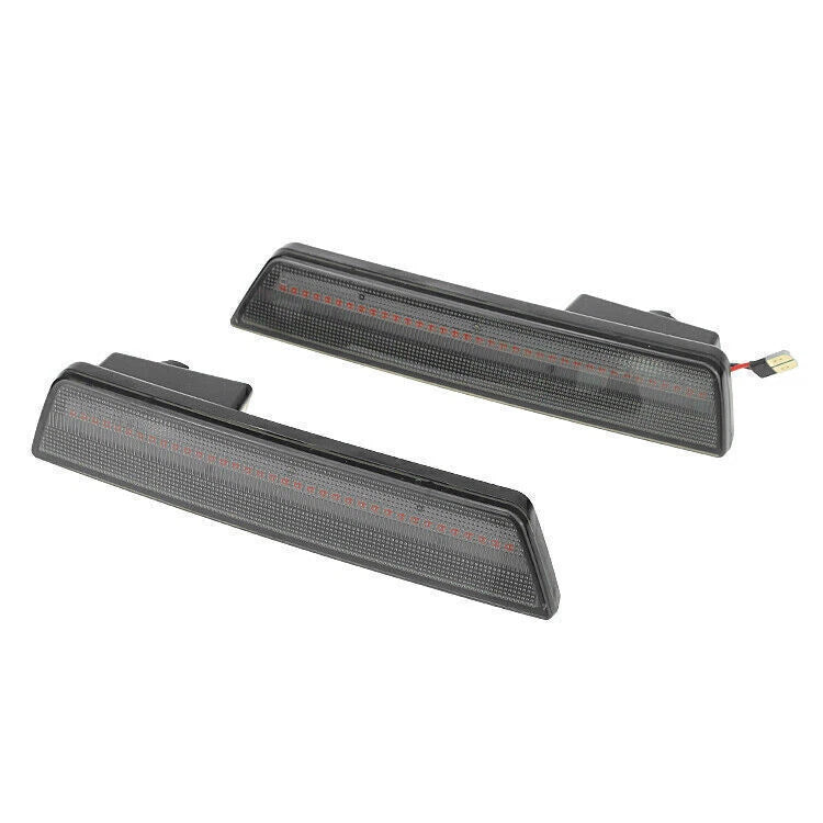 Smoked Red LED Rear Side Marker Lights for 2008-2014 Dodge Challenger (08-14)