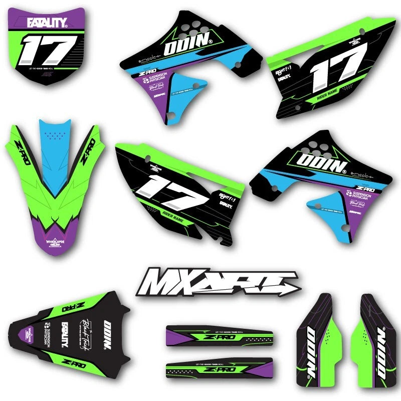 Full Graphics Kit Decals for KXF 450 (2009-2011)