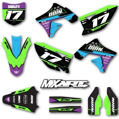 Full Graphics Kit Decals for KXF 450 (2009-2011)