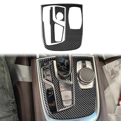 Soft Carbon Fiber Gear Shift Panel Trim for BMW 7 Series G11 2016-2022