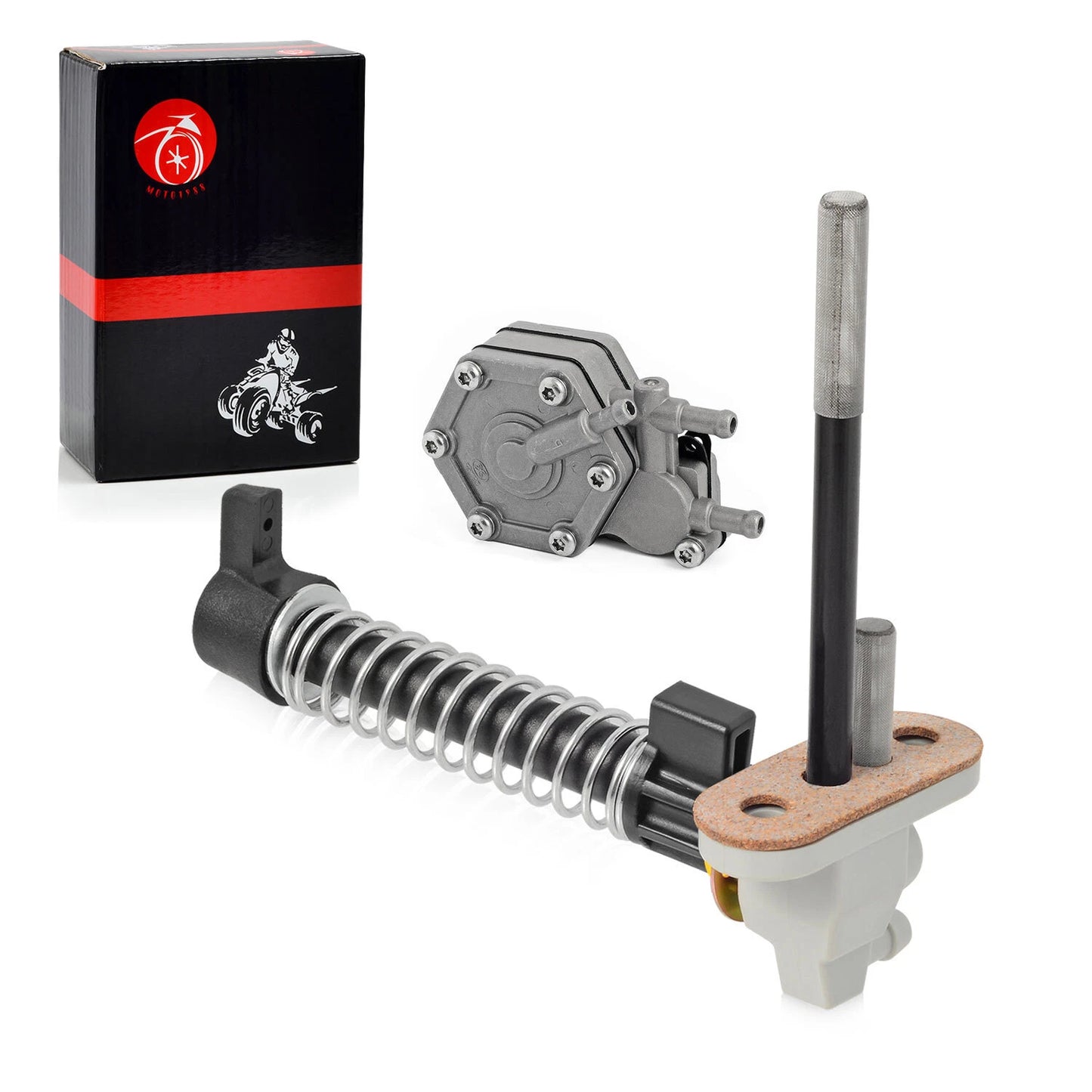Fuel Pump & Valve Petcock for Polaris Scrambler 500/Magnum 425/Big Boss 500