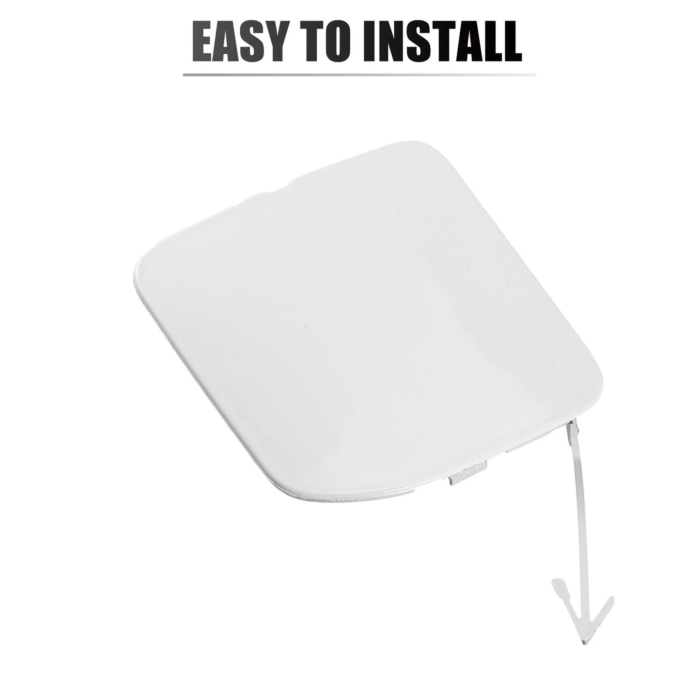 Front Bumper Tow Hook Cover for Nissan Versa Sedan (2015-2019) White