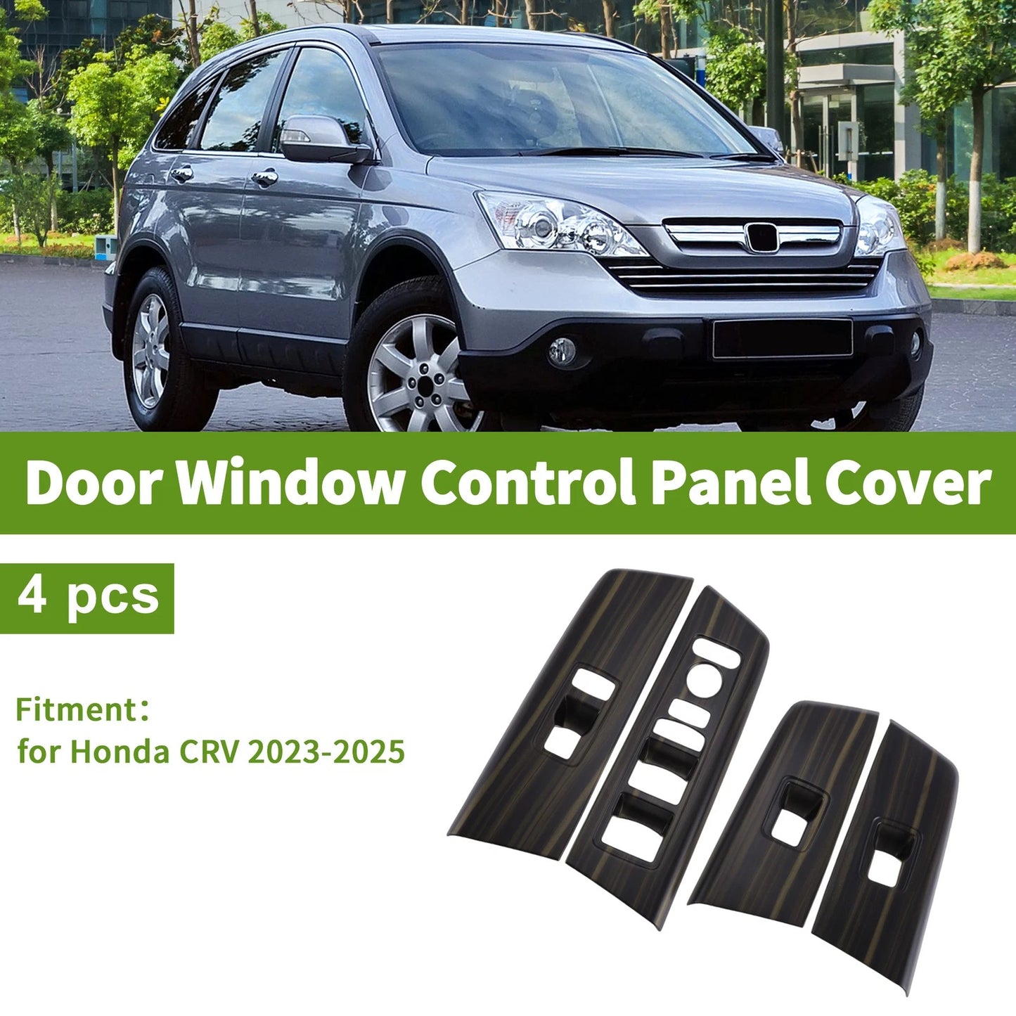 4Pcs Window Switch Bezel Covers for Honda CR-V (2023-2025)