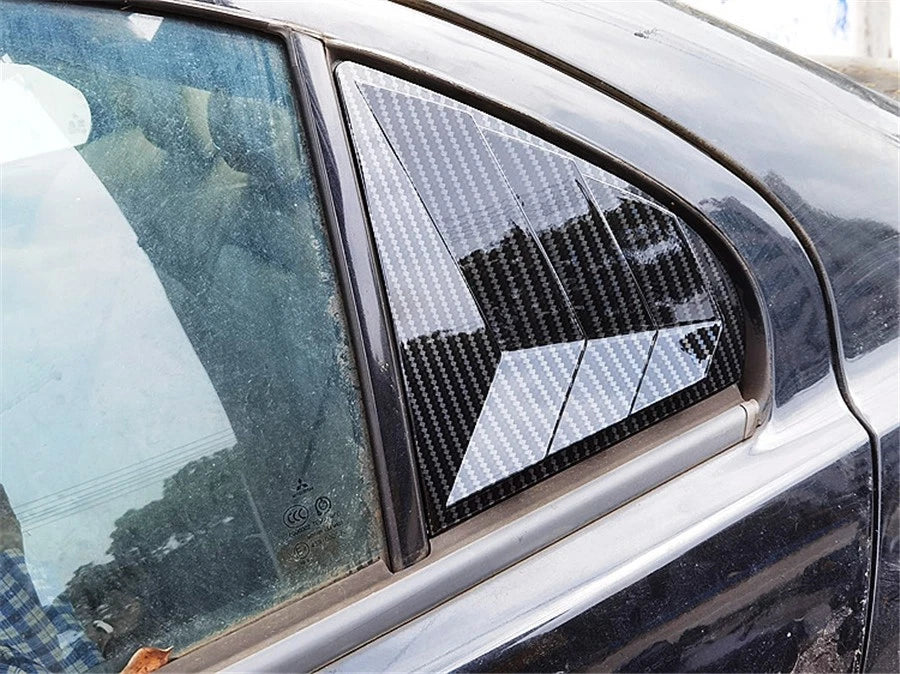 Carbon Fiber Look Quarter Window Louvers for Mitsubishi Lancer EVO (2001-2007)