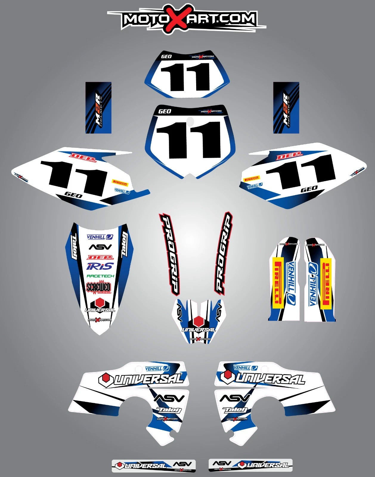 Custom Graphic Kit - STORM for Husaberg 2006-2008 Stickers/Decals
