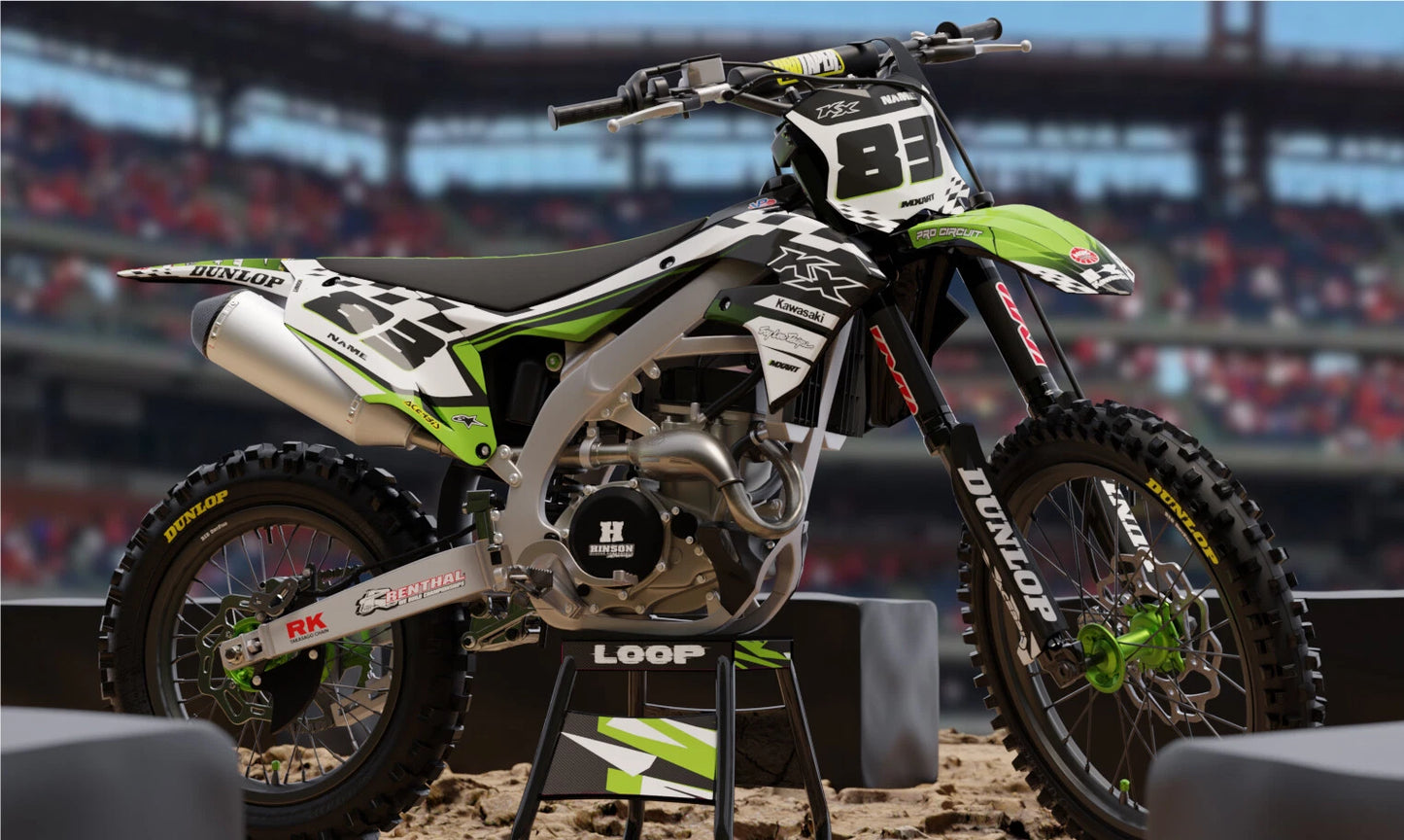 KLX 140 Graphics Decals Stickers for Kawasaki (2008-2018)