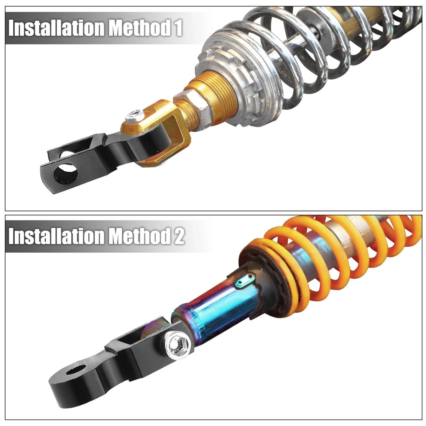 2 x 1.77"/4.5cm Motorcycle Rear Shock Absorber Riser Height Extension