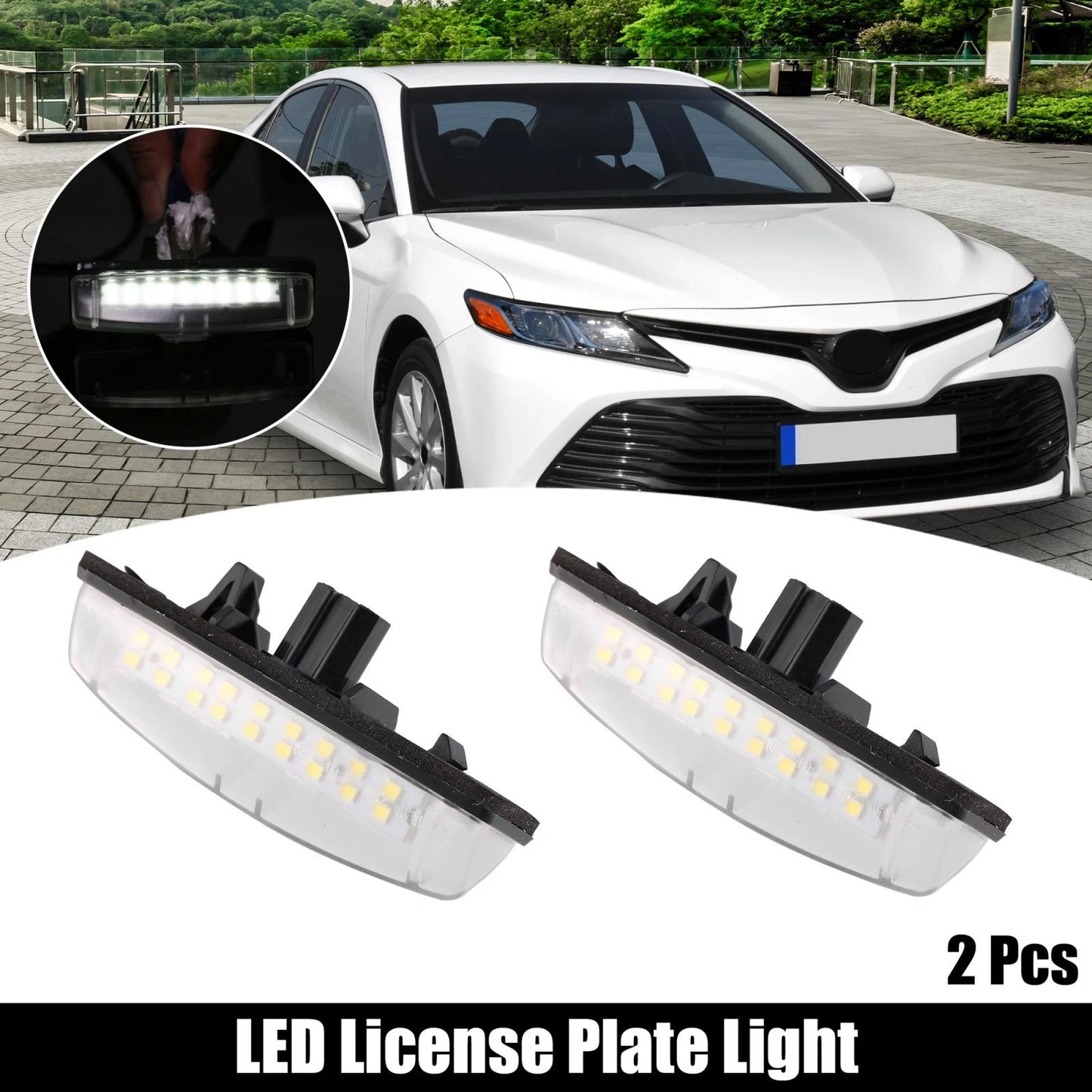2 x LED License Plate Lights for Lexus IS ES GS RX