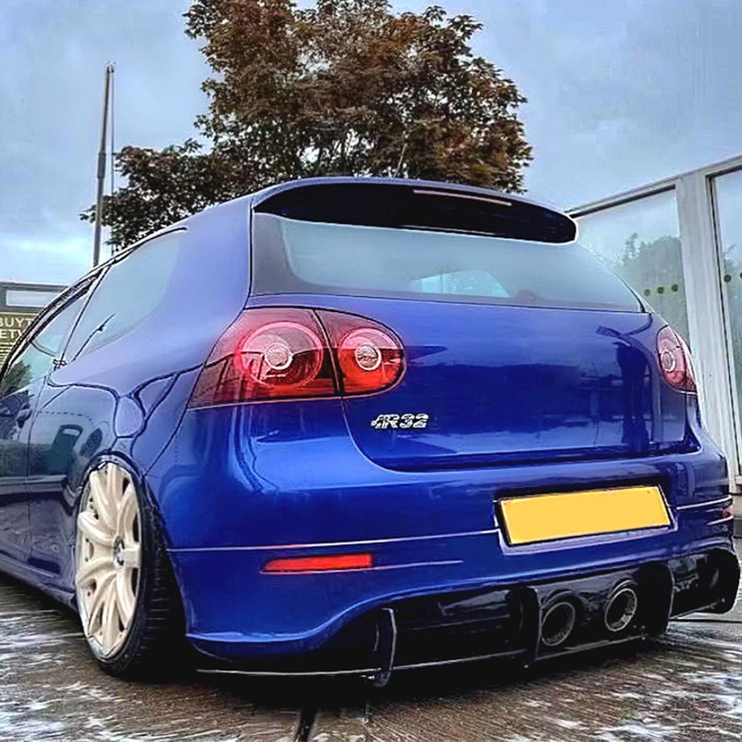 Rear Bumper Diffuser Cover for VW Golf 5 MK5 R32 (2005-2008)