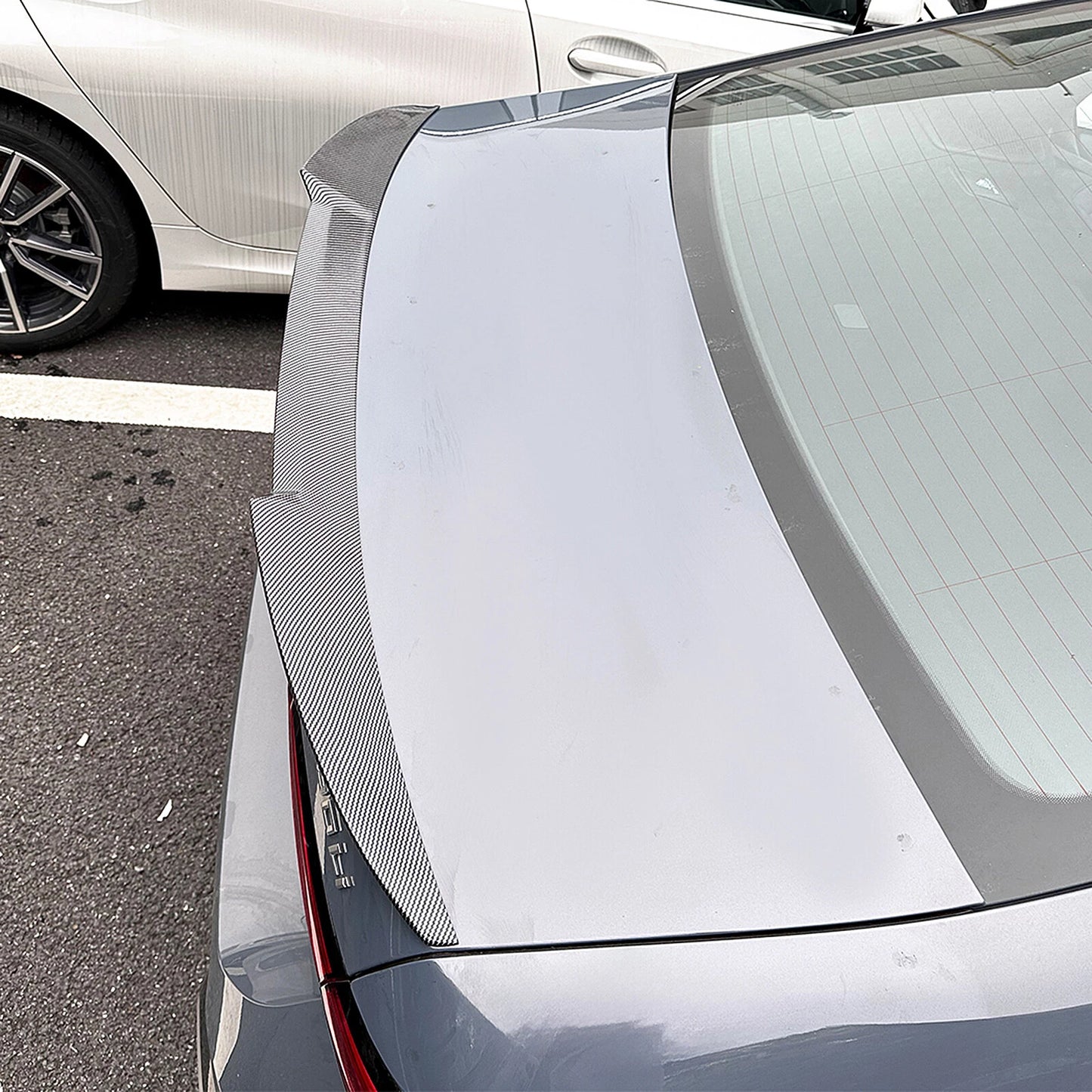 Carbon Fiber Look Rear Boot Spoiler Lip for BMW 5 Series I5 G60 (2024)