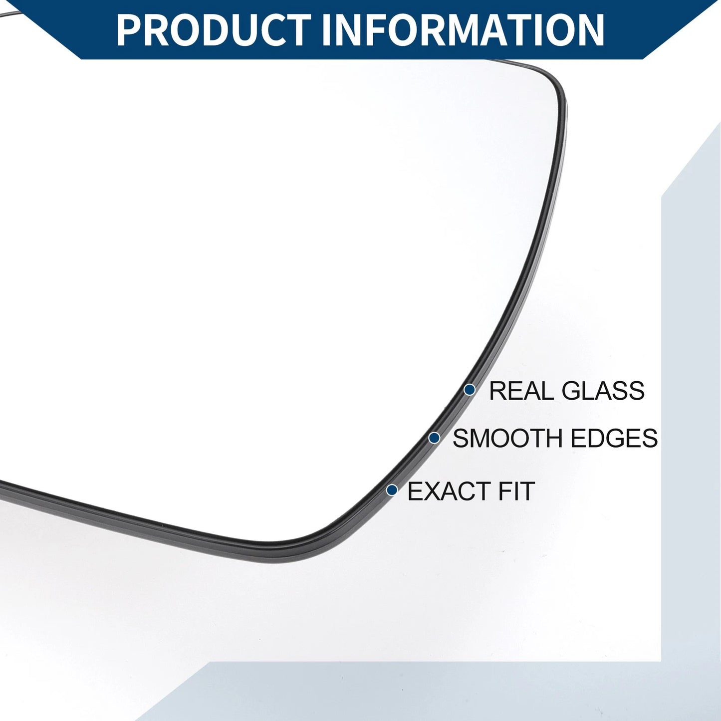 Heated Left Side Mirror Glass for Toyota Sienna (2011-2019)