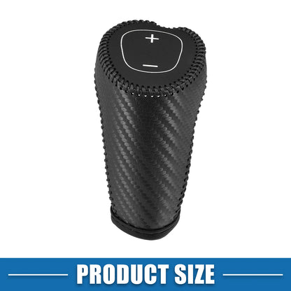 Gear Shifting Knob Cover Trim for Chevy Equinox Carbon Fiber Pattern Black