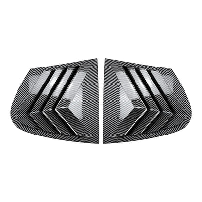 Carbon Look Rear Window Scoop Shutter Vent Covers for BMW 1Series (2005–2011)
