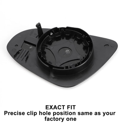 Right Side White Mirror Glass w/ Back Non-heated for Peugeot 108 (2014-2023)