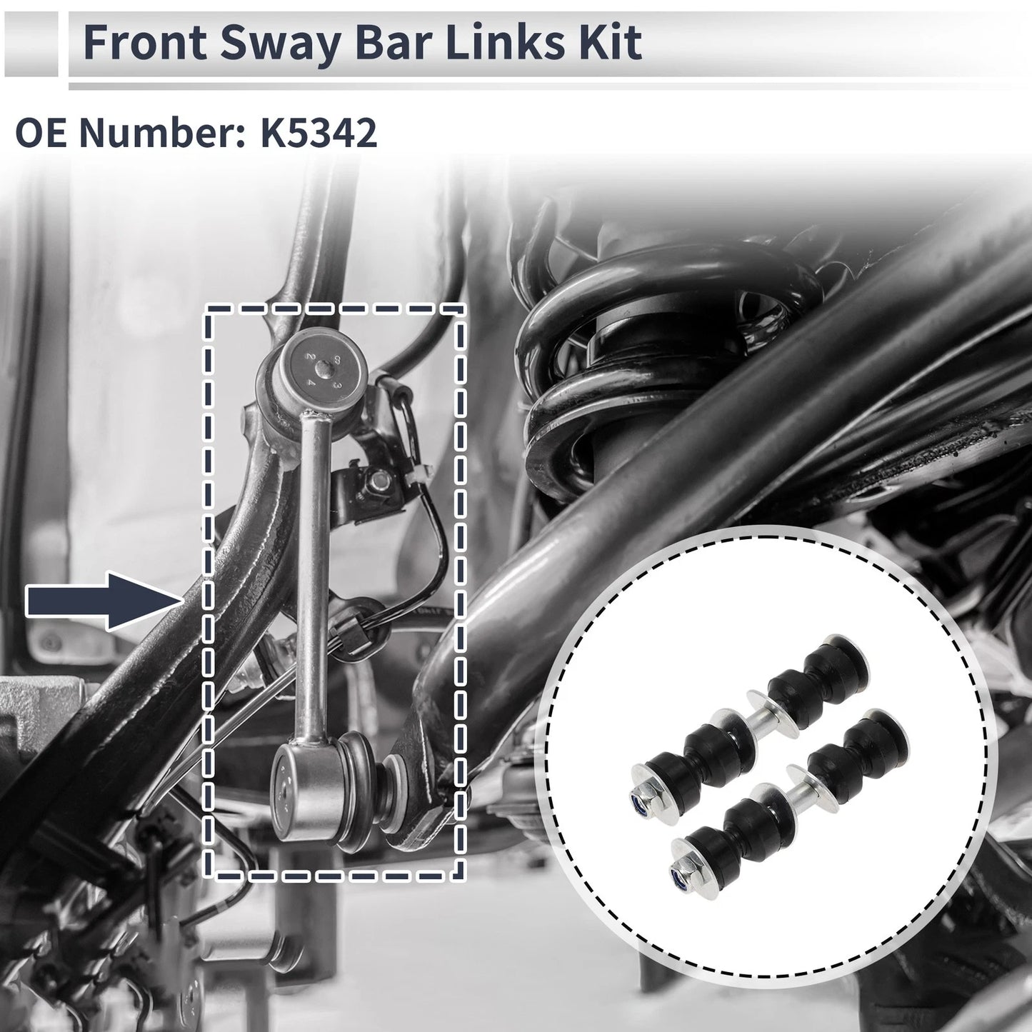 Front Stabilizer Bar Links for BUICK ALLURE (2005 - 2009) 2 Pcs