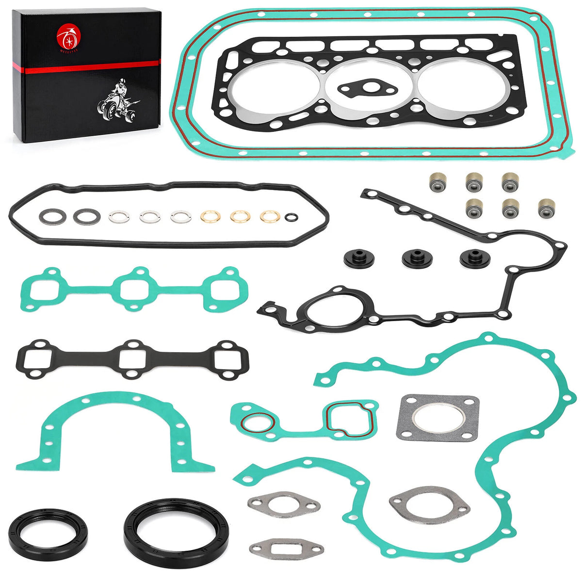 Gaskets Seals Rebuild Kit for Kawasaki Mule 2510 3010 4010 Diesel (2002–2010)