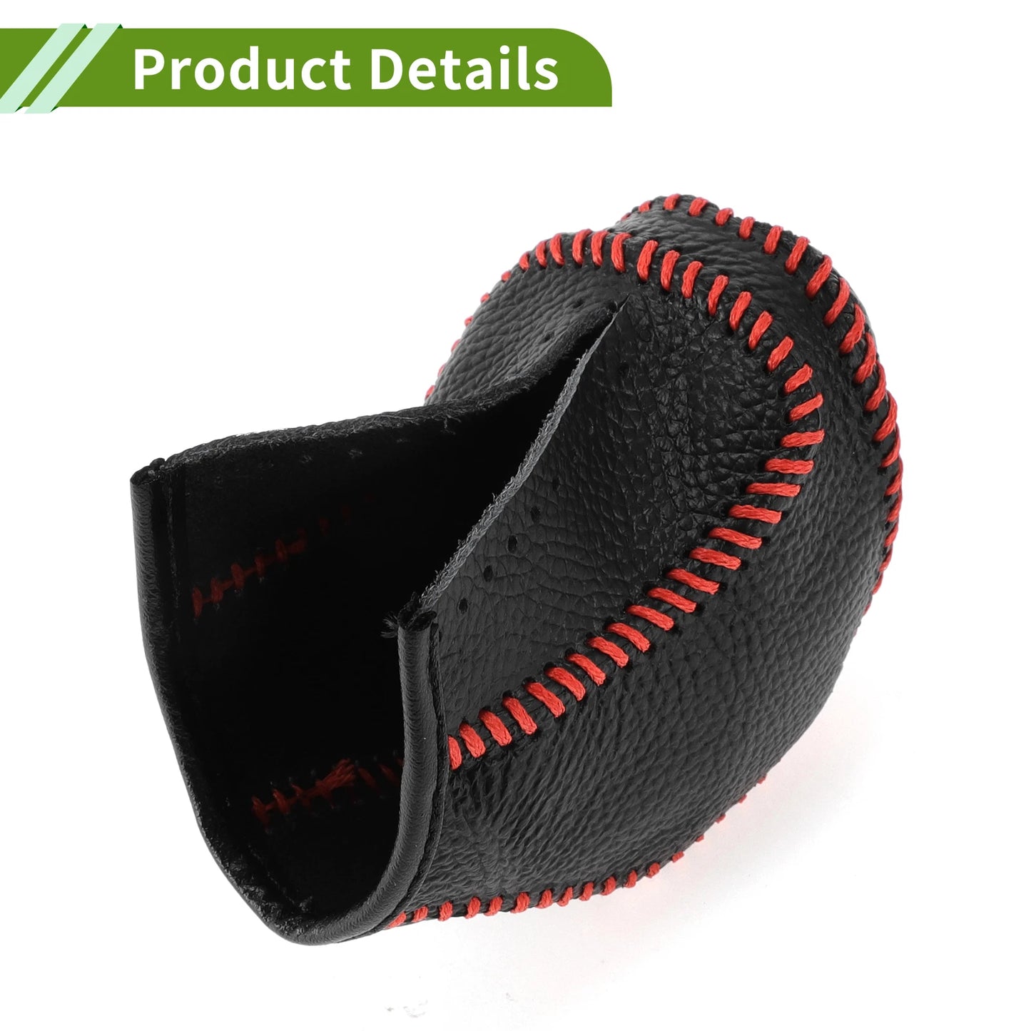 Car Gear Shift Knob Cover  for Toyota Tacoma (2016-2022) Pebbled Black Red