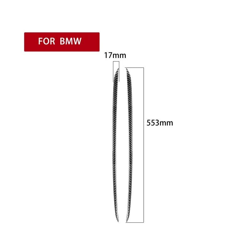 Carbon Fiber Side Center Console Strip Trim Fit For BMW F15 F16 X5 X6 2014-2018