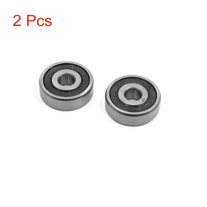 2 x 35 x 10 x 11mm Deep Groove Ball Bearing for Scooter Motorcycle