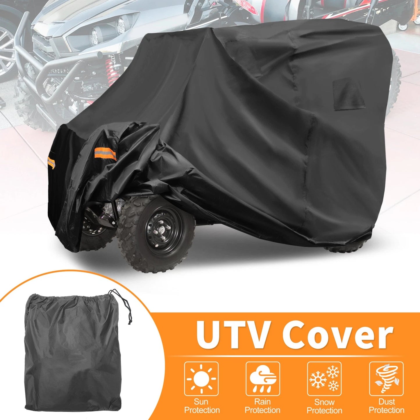 Waterproof UTV Cover Side by Side for Kawasaki Teryx4 S LE 4 Seater