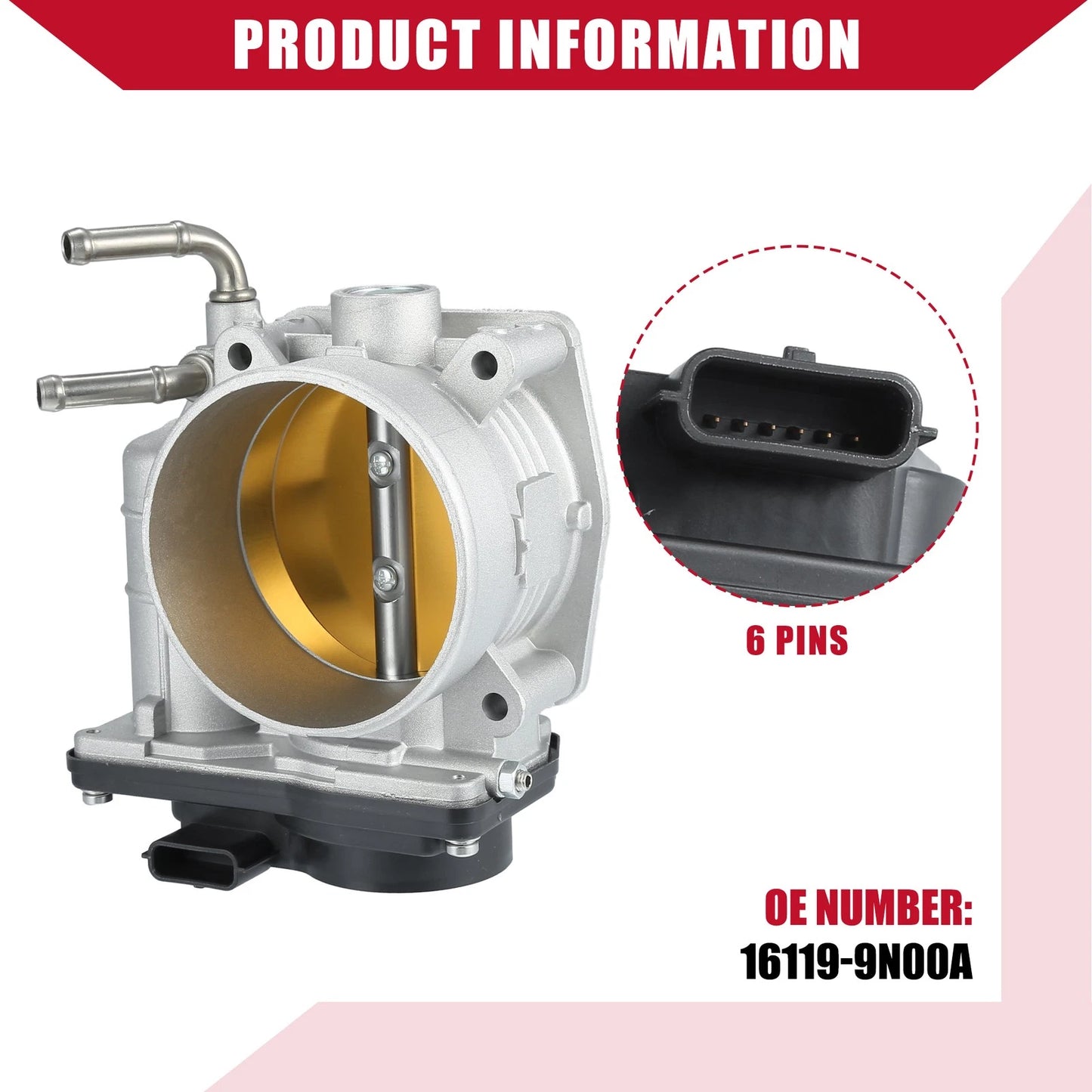 Electronic Throttle Body Sensor for Nissan Maxima 2009-2014