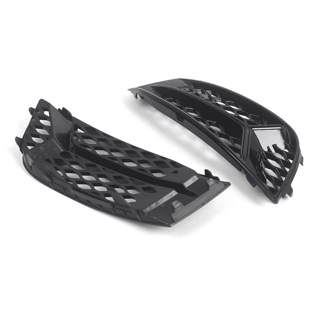 Front Grills Bumper Fog Lights Grille Covers for Audi A3 Sedan (2017-2020)