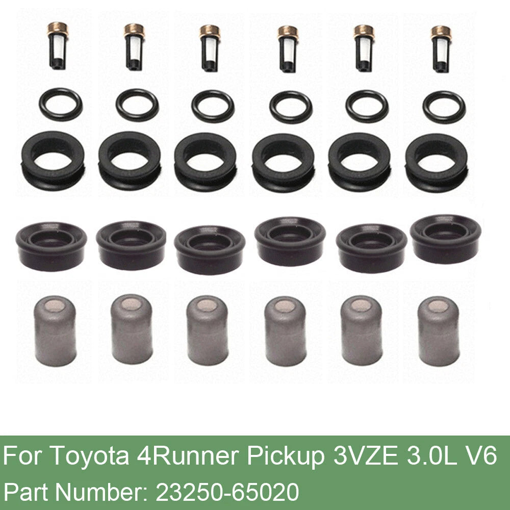 6 x Fuel Injector Repair Kit for Toyota 4Runner T100 Pickup (1989-1995)